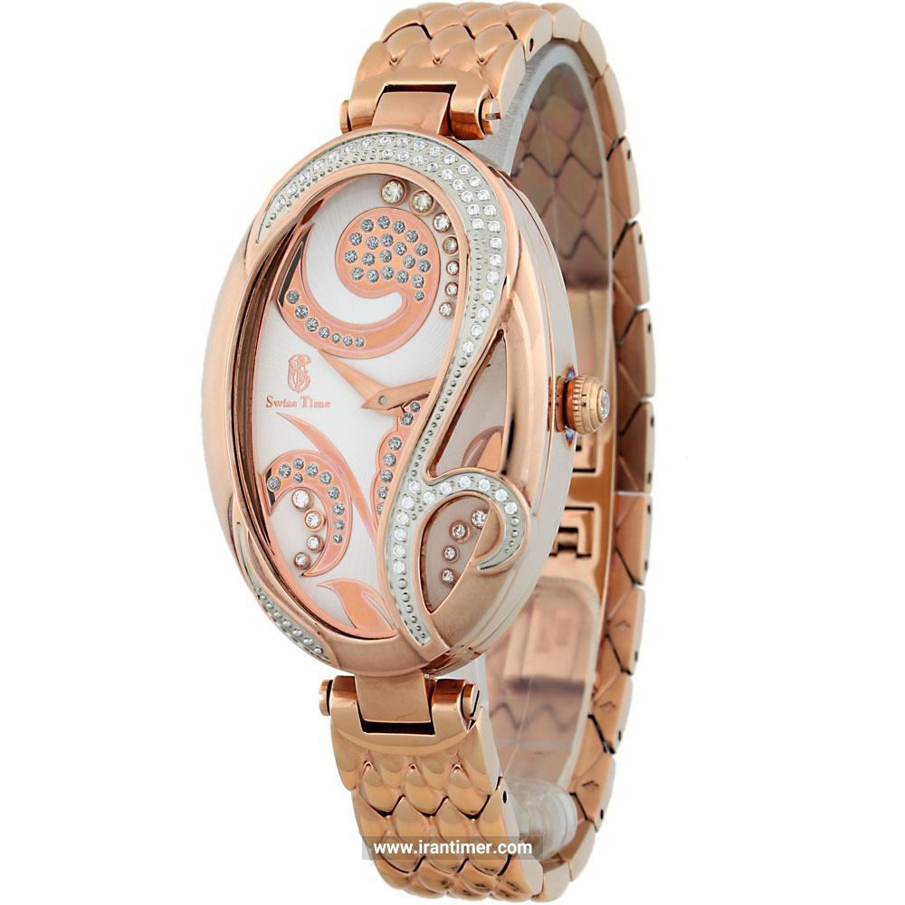 قیمت و خرید ساعت مچی زنانه سوئیس تایم(SWISS TIME) مدل ST 385-RG/Wh فشن | اورجینال و اصلی