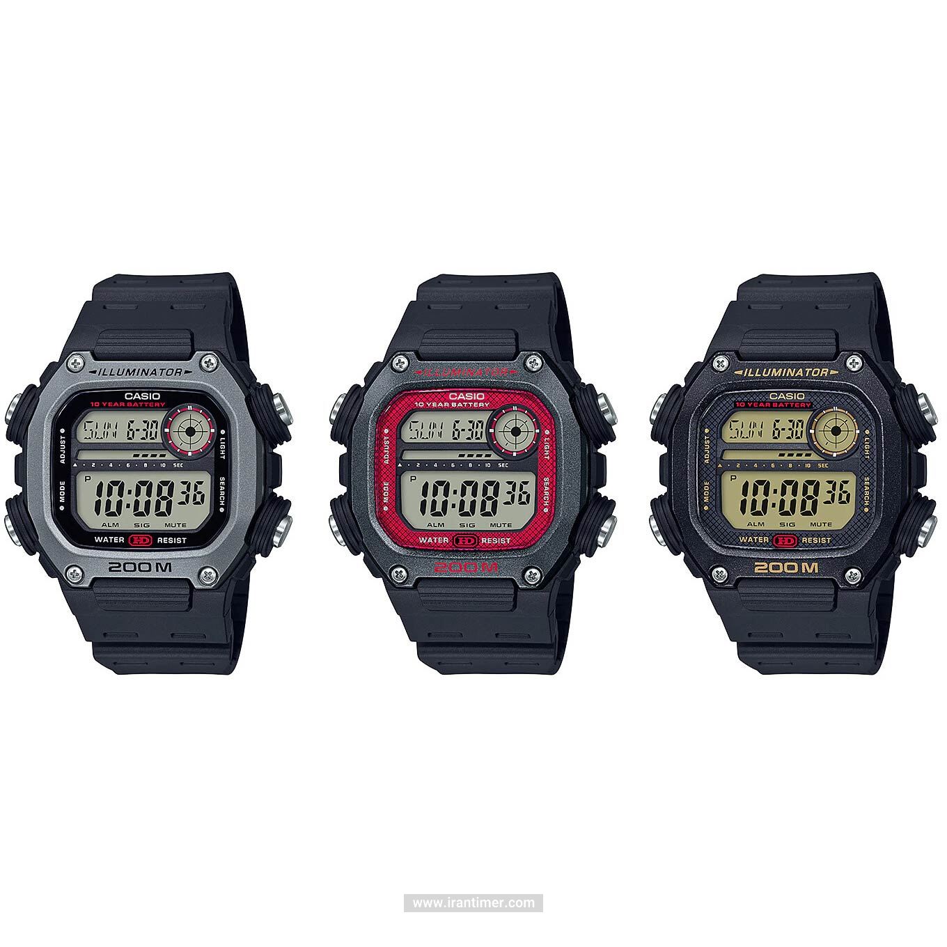 قیمت و خرید ساعت مچی مردانه کاسیو (CASIO) جنرال مدل DW-291H-1BVDF اسپرت | اورجینال و اصلی