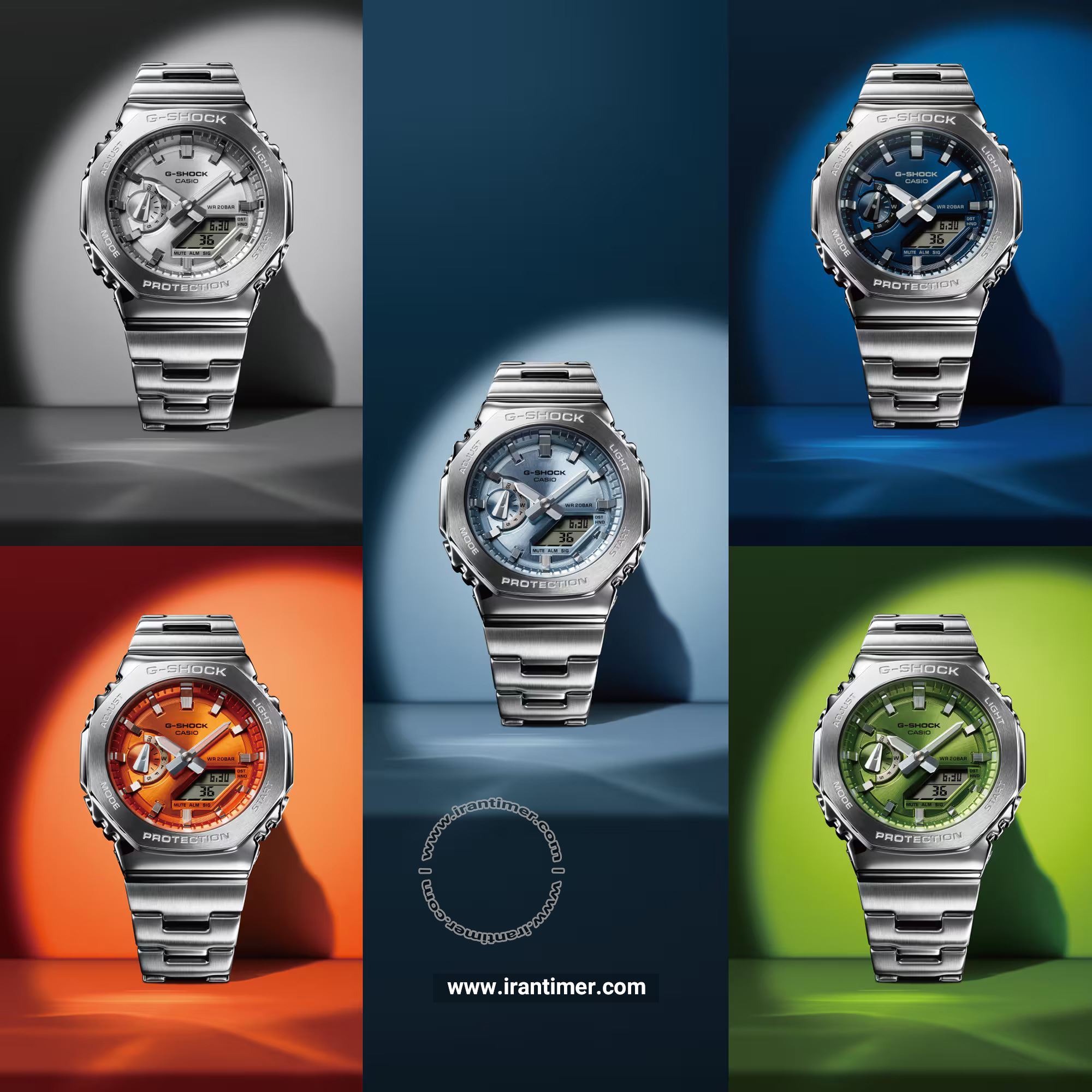 قیمت و خرید ساعت مچی مردانه کاسیو (CASIO) جی شاک مدل GM-2110D-7ADR اسپرت | اورجینال و اصلی