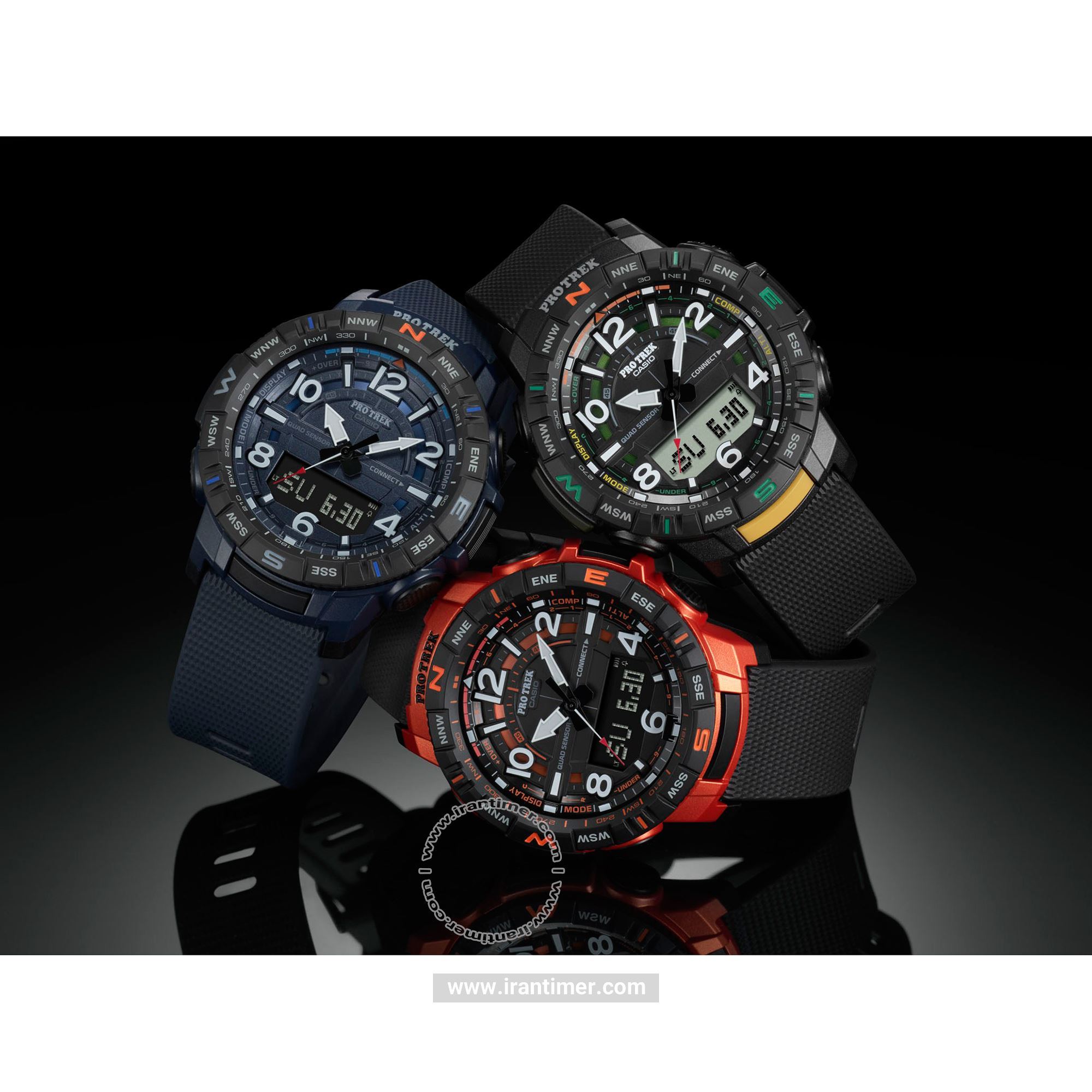 قیمت و خرید ساعت مچی مردانه کاسیو (CASIO) پروترک مدل PRT-B50-2DR اسپرت | اورجینال و اصلی