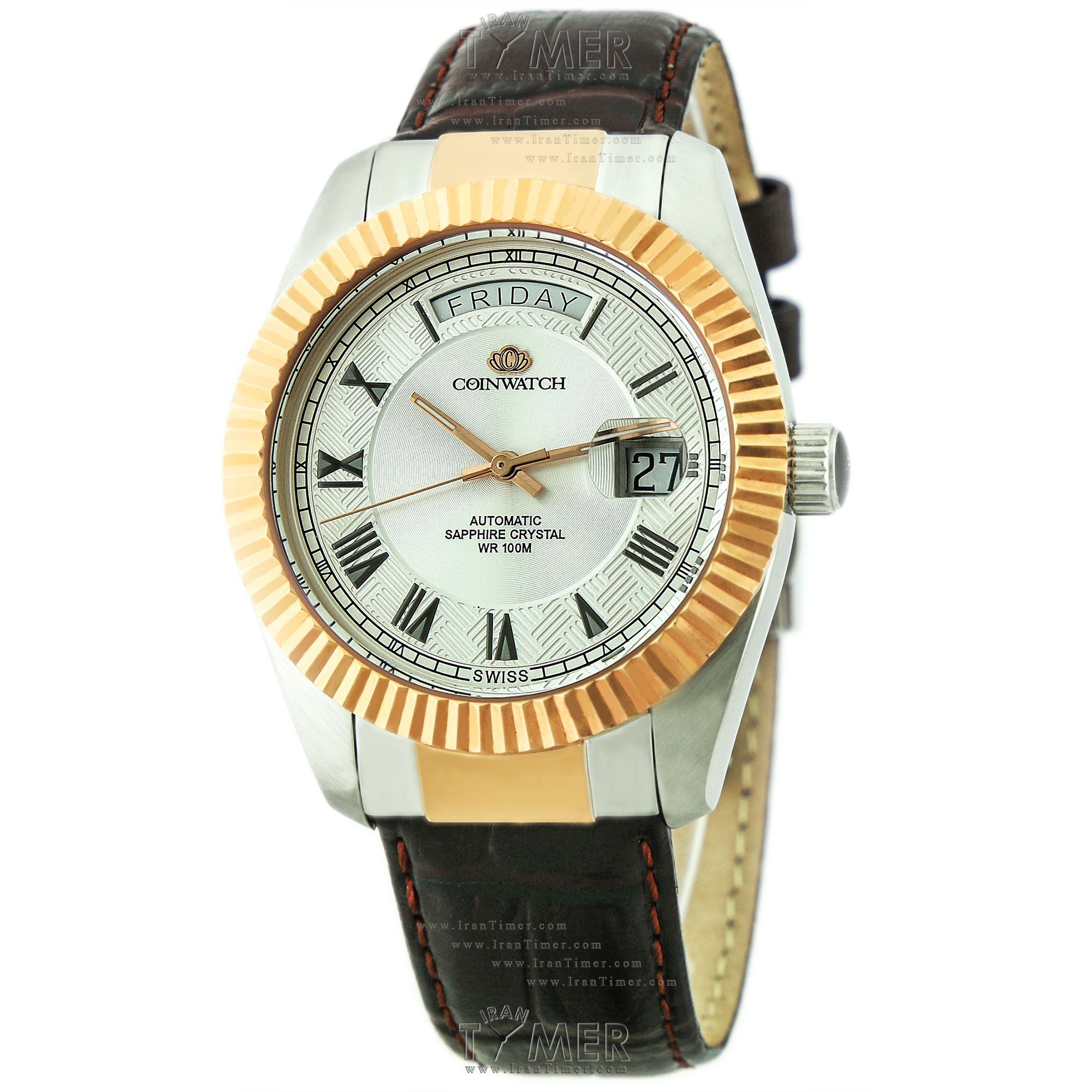 قیمت و خرید ساعت مچی مردانه کوین واچ(COINWATCH) مدل C113RWH کلاسیک | اورجینال و اصلی