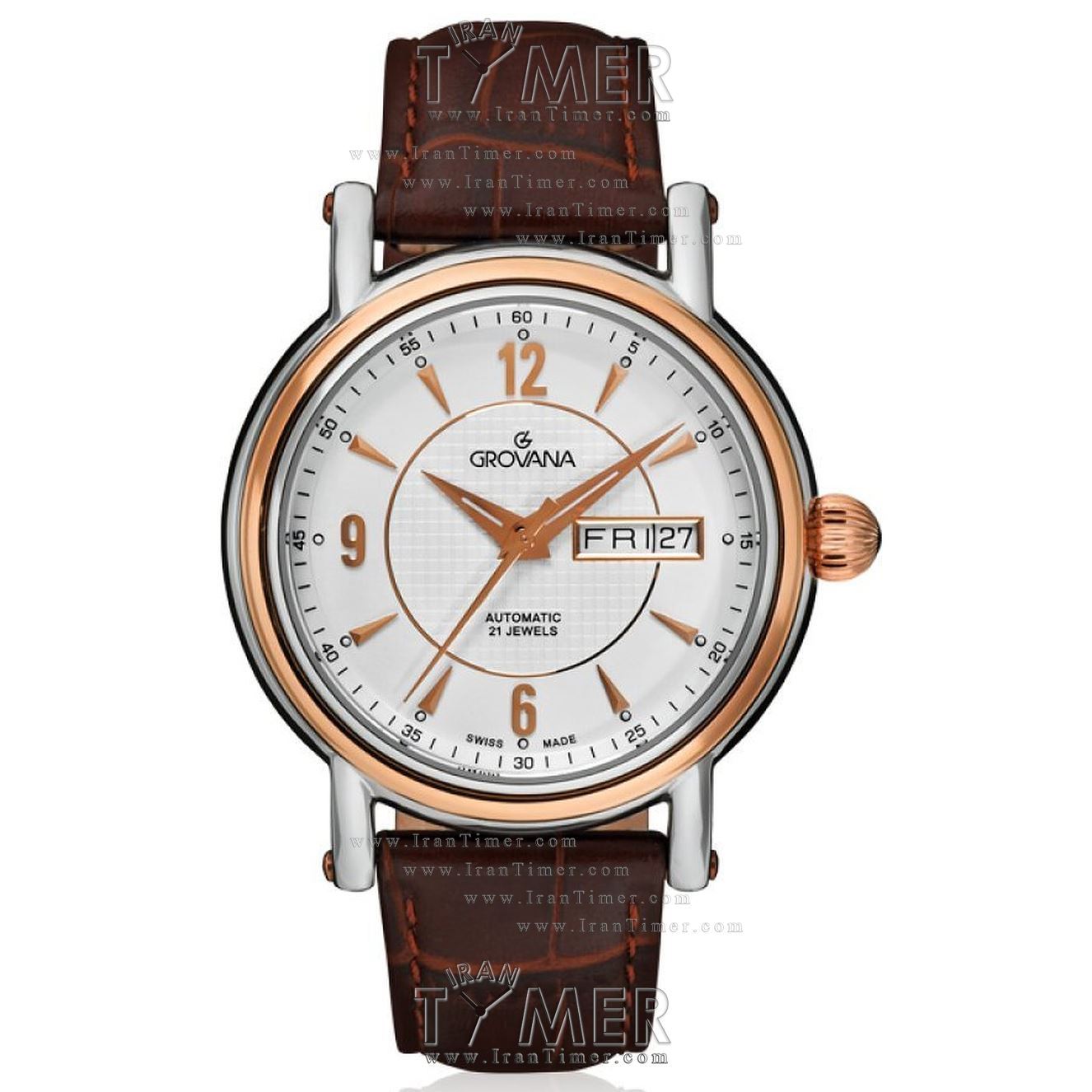 قیمت و خرید ساعت مچی مردانه گرووانا(GROVANA) مدل 1160-2552 | اورجینال و اصلی