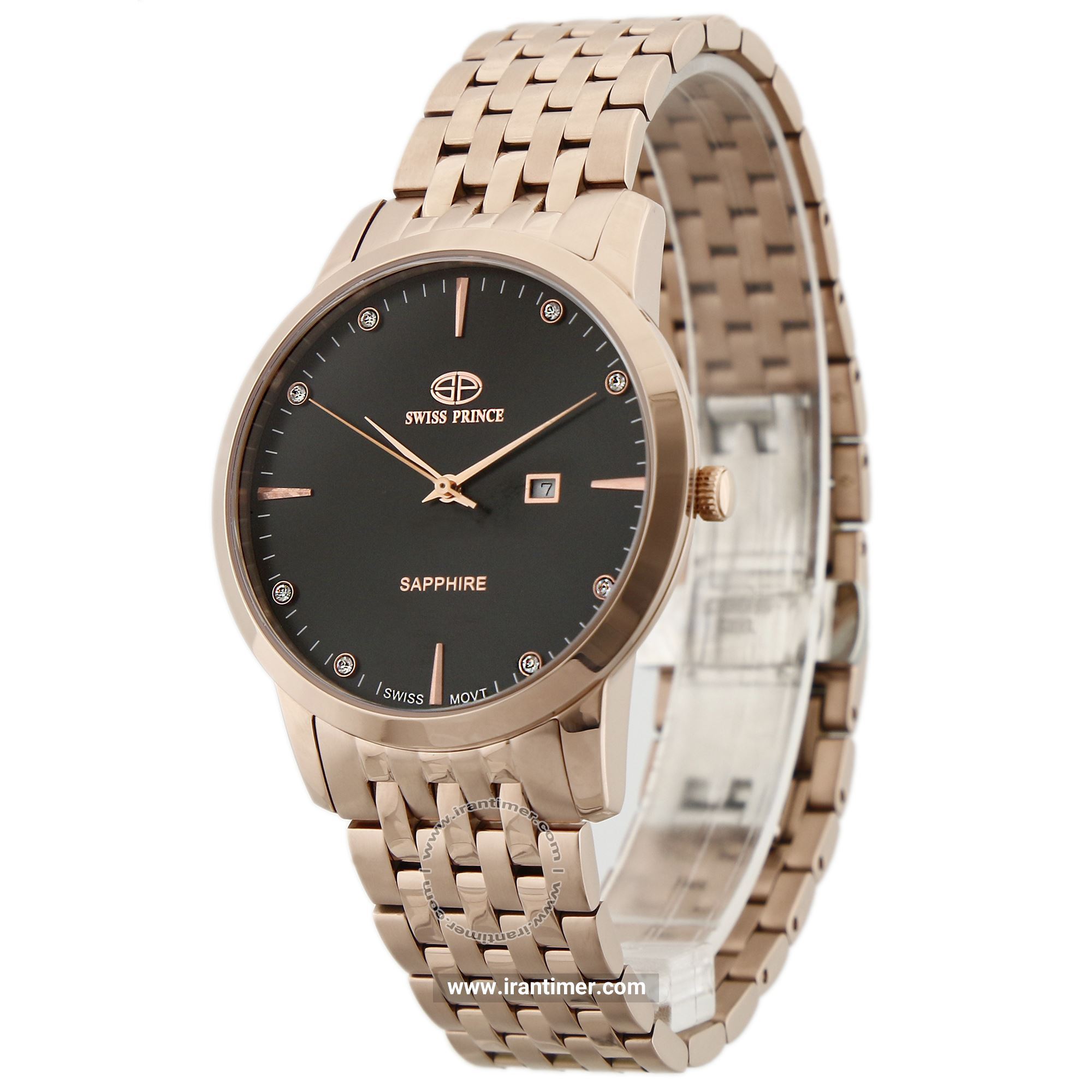 قیمت و خرید ساعت مچی مردانه سوئیس پرنس(Swiss Prince) مدل 2001G-MEN-COPPER-BLACK کلاسیک | اورجینال و اصلی