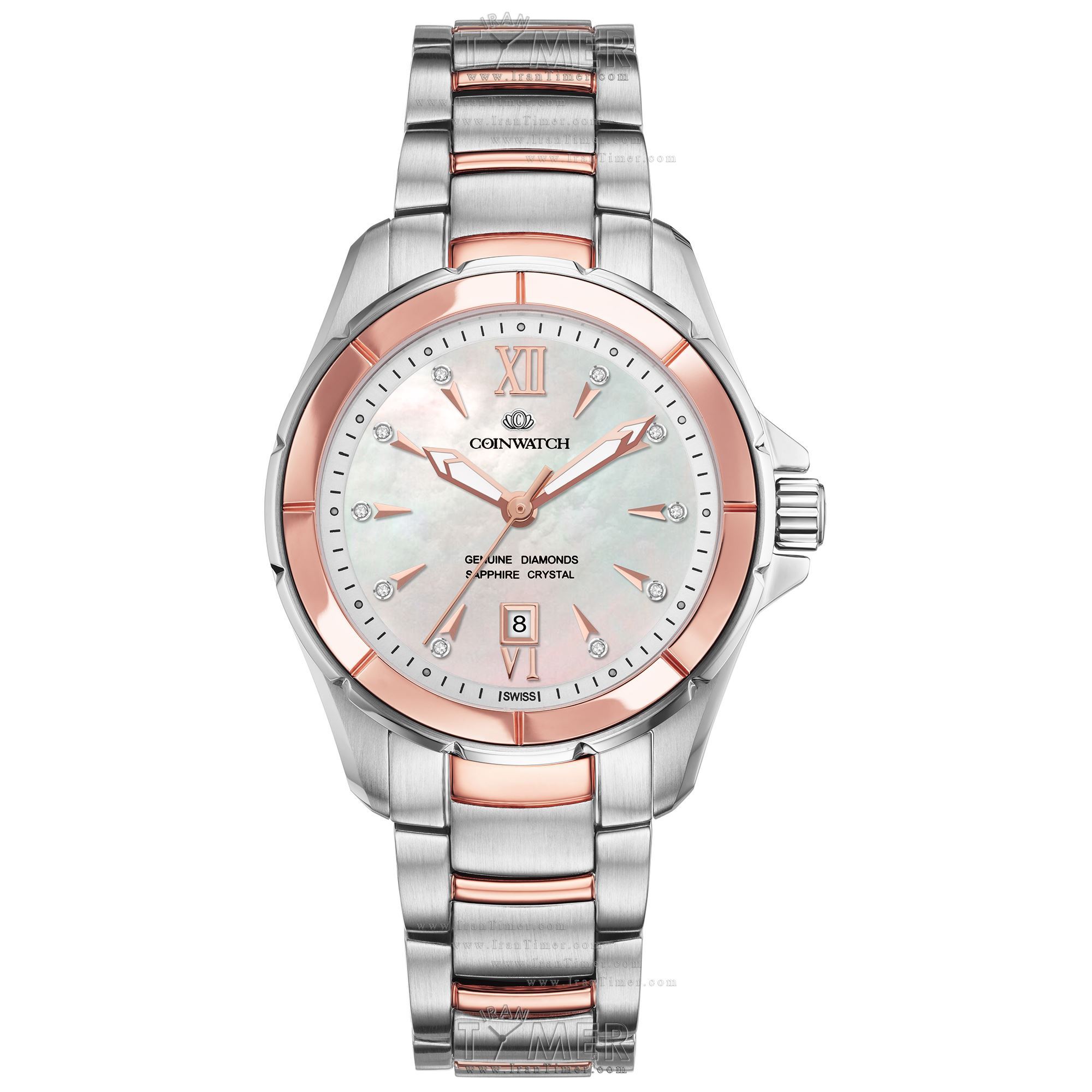 قیمت و خرید ساعت مچی زنانه کوین واچ(COINWATCH) مدل C160RWH کلاسیک | اورجینال و اصلی