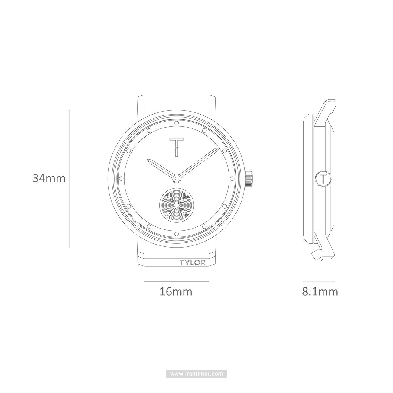 قیمت و خرید ساعت مچی زنانه تیلور(TYLOR) مدل TLAJ001 کلاسیک | اورجینال و اصلی