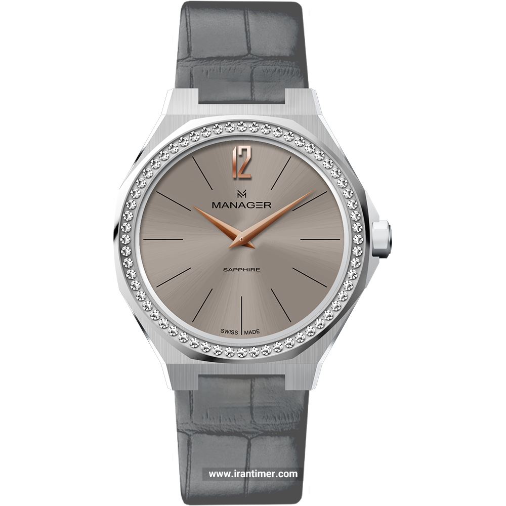قیمت و خرید ساعت مچی زنانه منیجر(MANAGER) مدل MAN-RW-17-SL کلاسیک فشن | اورجینال و اصلی
