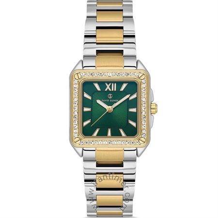 ساعت مچی زنانه فشن بند استیل، نگین دار