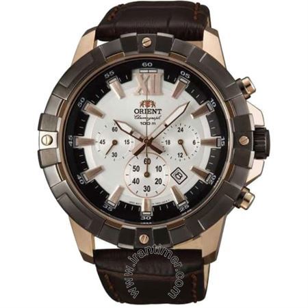 ساعت مچی مردانه کلاسیک بند چرم طبیعی، کرونوگراف، نمایش تاریخ، نمایش 24 ساعت شبانه روز