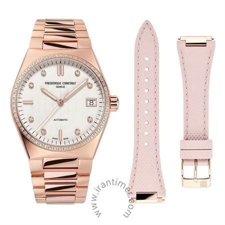 ساعت مچی زنانه فشن تمام استیل، دارای بند رابر