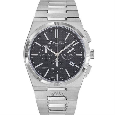 ساعت مچی مردانه کلاسیک تمام استیل، کرونوگراف، نمایش تاریخ