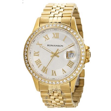 ساعت مچی مردانه فشن تمام استیل، نگین دار