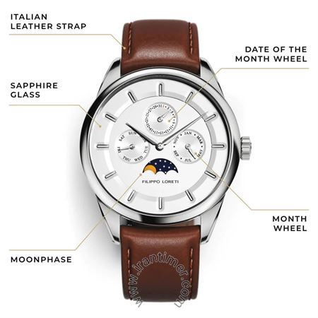 قیمت و خرید ساعت مچی مردانه فیلیپولورتی(Filippo Loreti) مدل FL00101 کلاسیک | اورجینال و اصلی