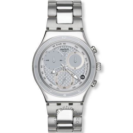 ساعت مچی مردانه کلاسیک تمام استیل، کرونوگراف، نمایش تاریخ، سرعت سنج