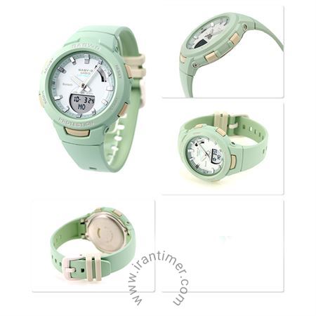 قیمت و خرید ساعت مچی کاسیو (CASIO) بیبی جی مدل BSA-B100CS-3ADR اسپرت | اورجینال و اصلی