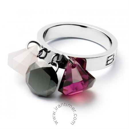 ساعت مچی انگشتر زنانه فشن تمام استیل، نگین درشت