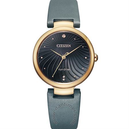 ساعت مچی زنانه کلاسیک بند چرم طبیعی، اکو درایو