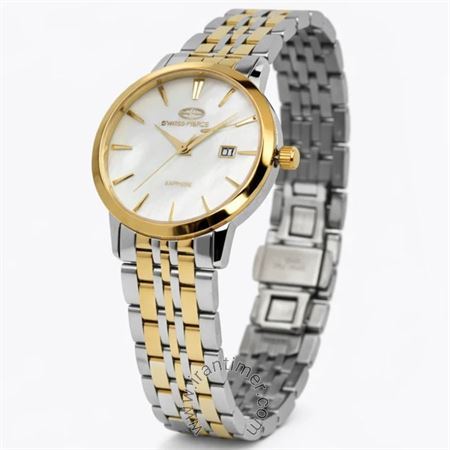قیمت و خرید ساعت مچی مردانه سوئیس پرنس(Swiss Prince) مدل 2026-MEN-SHELLYWHITE-GOLD کلاسیک | اورجینال و اصلی