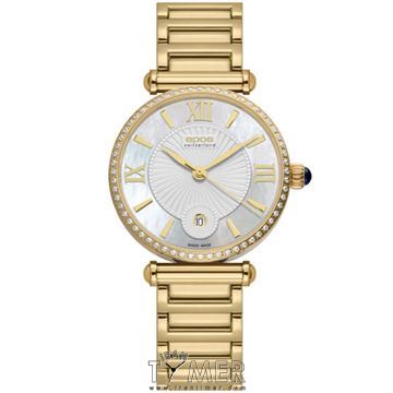 ساعت مچی زنانه کلاسیک تمام استیل، نمایش تاریخ، نگین سواروسکی، رنگ PVD