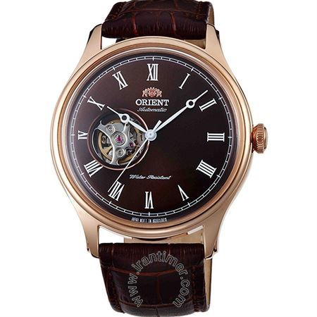 ساعت مچی مردانه کلاسیک بند چرم طبیعی، قلب باز، اتوماتیک، 22 عدد سنگ قیمتی داخل موتور