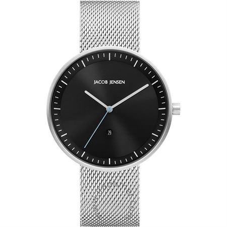 ساعت مچی مردانه کلاسیک تمام استیل، نمایش تاریخ، موتور Ronda Quartz