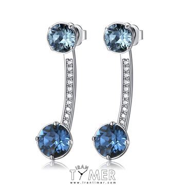 ساعت مچی گوشواره زنانه فشن استیل، نگین سواروسکی و زیرکونیا