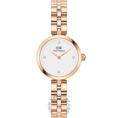 ساعت مچی زنانه کلاسیک تمام استیل، نگین دار