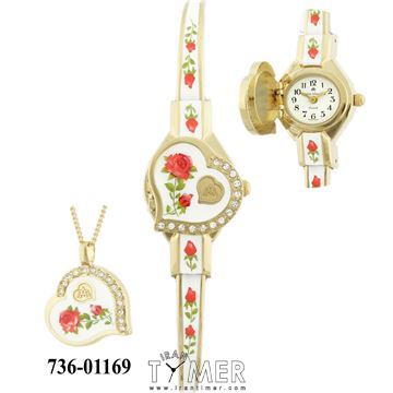 ساعت مچی زنانه فشن کلاسیک ، همراه با نقاشی مینیاتوری دست ، نگین دار ، ست گردنبندی با قیمت جداگانه