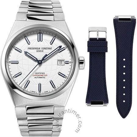 ساعت مچی مردانه کلاسیک تمام استیل، همراه با یک بند رابر، 26 عدد سنگ قیمتی داخل موتور، 38 ساعت ذخیره انرژی