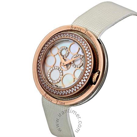 قیمت و خرید ساعت مچی زنانه سوئیس تایم(SWISS TIME) مدل ST 691-RGWhi/Wh فشن | اورجینال و اصلی