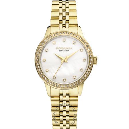 ساعت مچی زنانه فشن تمام استیل، نگین دار