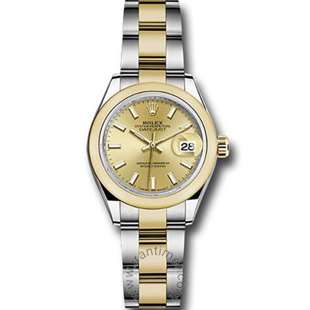 قیمت و خرید ساعت مچی زنانه رولکس(Rolex) مدل 279163 chio Gold کلاسیک | اورجینال و اصلی