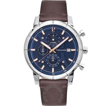 ساعت مچی مردانه کلاسیک بند چرم طبیعی، کرونوگراف، نمایش تاریخ