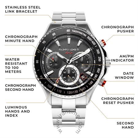 قیمت و خرید ساعت مچی مردانه فیلیپولورتی(Filippo Loreti) مدل FL00999 کلاسیک | اورجینال و اصلی