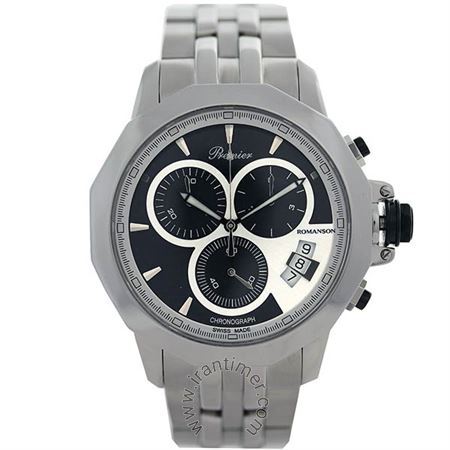 ساعت مچی مردانه کلاسیک تمام استیل، کرونوگراف، نمایش تاریخ