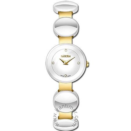 ساعت مچی زنانه کلاسیک استیل و سرامیک، رنگ PVD