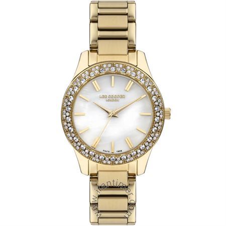 ساعت مچی زنانه فشن بند استیل، نگین دار