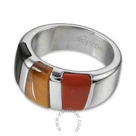 ساعت مچی انگشتر زنانه فشن تمام استیل، نگین دار