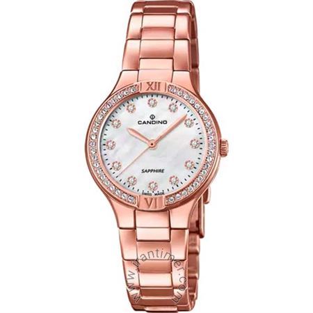 ساعت مچی زنانه فشن تمام استیل، نگین دار، موتور  Ronda 703، باتری Sr920sw