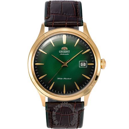 ساعت مچی مردانه کلاسیک بند چرم طبیعی، 22 عدد سنگ قیمتی داخل موتور