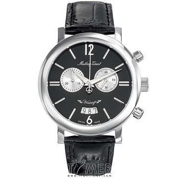 ساعت مچی مردانه کلاسیک بند چرم طبیعی، کرونوگراف، نمایش تاریخ، موتور سوئیس Ronda