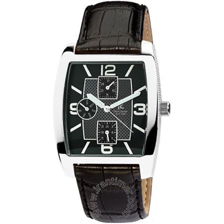 ساعت مچی مردانه کلاسیک بند چرم طبیعی، نمایش تاریخ کامل