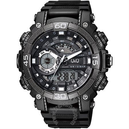 ساعت مچی مردانه اسپرت تمام پلاستیک، نور پس زمینه، نمایش تاریخ کامل، زنگ هشدار