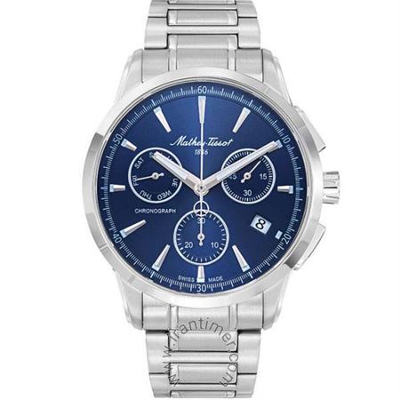 ساعت مچی مردانه کلاسیک تمام استیل، کرونوگراف، نمایش تاریخ