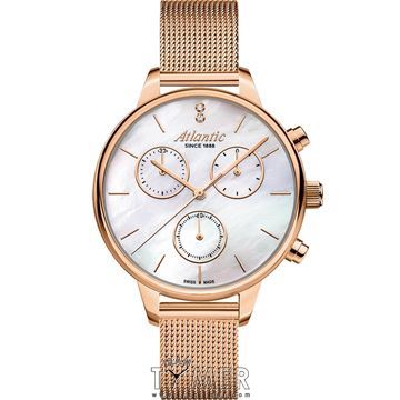 ساعت مچی زنانه فشن تمام استیل، نگین دار، کرونوگراف، رنگ PVD