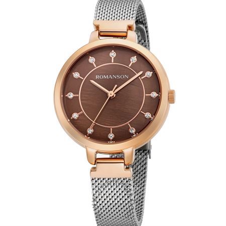 قیمت و خرید ساعت مچی زنانه رومانسون(ROMANSON) مدل RM0B15LLWRMB6R-BR کلاسیک | اورجینال و اصلی