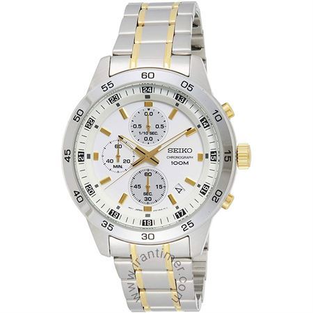 ساعت مچی مردانه کلاسیک تمام استیل، نمایش تاریخ، کرونوگراف