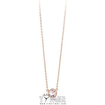 ساعت مچی گردنبند زنانه فشن تمام استیل، نگین دار