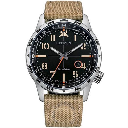 ساعت مچی مردانه اسپرت بند چرم طبیعی با روکش پارچه