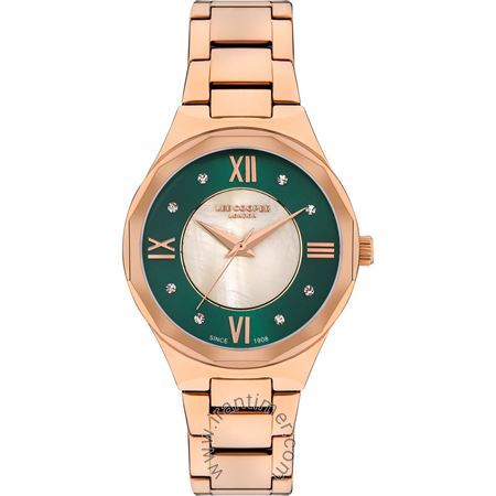 ساعت مچی زنانه فشن بند استیل، نگین دار