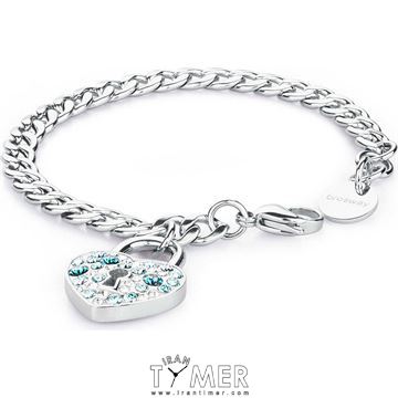 ساعت مچی دستبند زنانه فشن تمام استیل، نگین سواروسکی